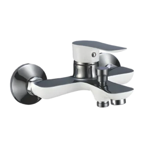 SHOWER MIXER WHITE CHROME
