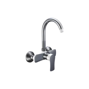 SINK MIXER WHITE CHROME